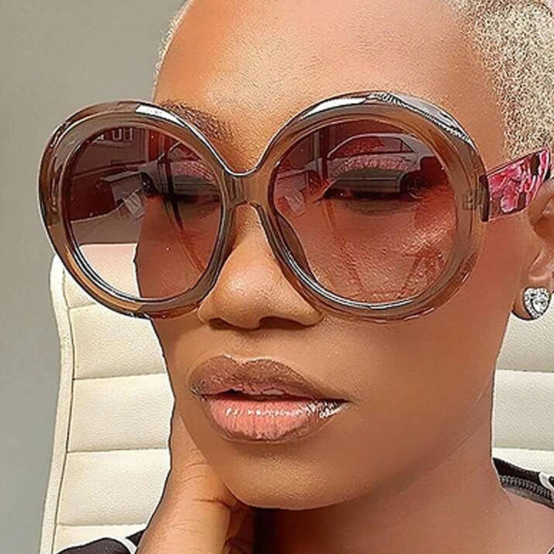 Retro Oversized Round Sunglasses