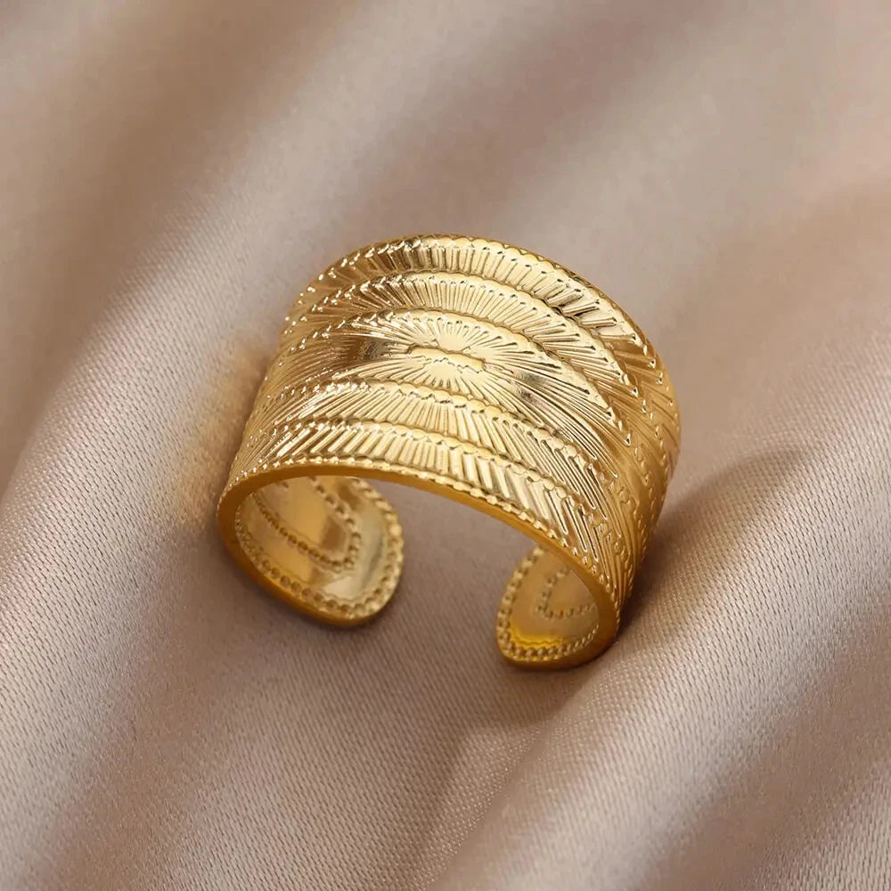Gold Stainless Steel Ring