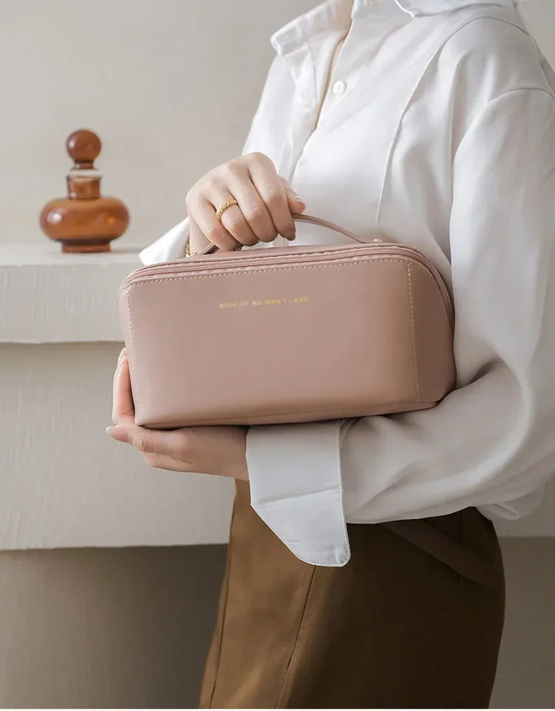 Waterproof Makeup Bag – Large Capacity Portable Beauty & Skincare Clutch