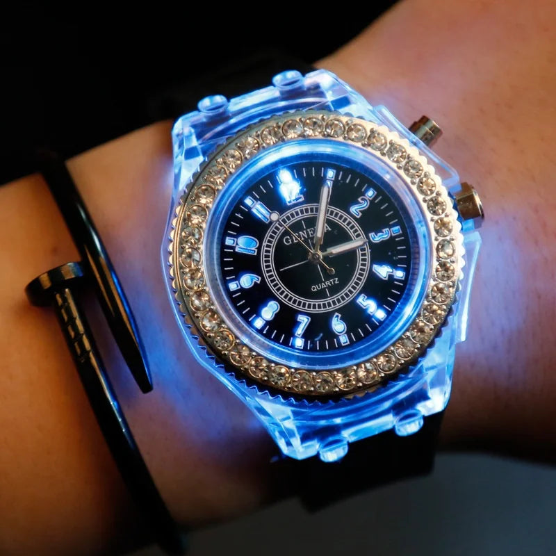 LED Flash Luminous Watch