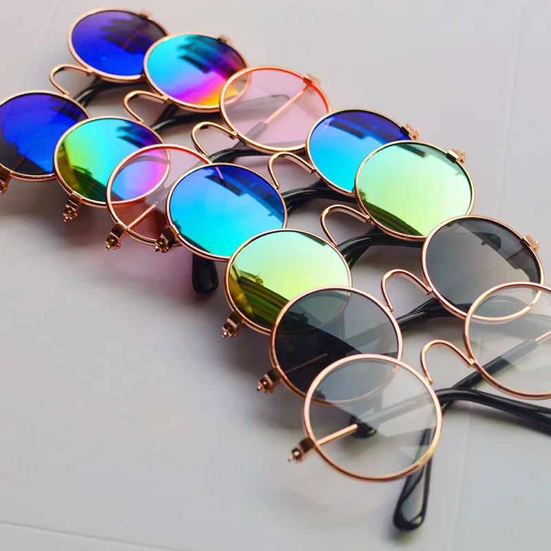 Vintage Round Sunglasses for Cats & Small Dogs – Photo Props & Cosplay