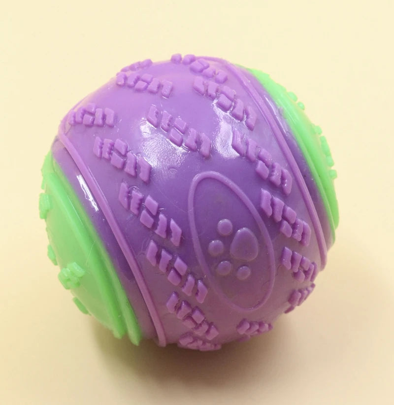 Soft TPR Squeaky Ball for Dogs – Interactive, Bite-Resistant, Teeth Cleaning, 6.5cm