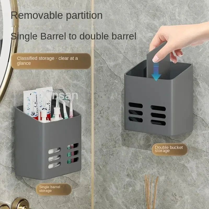 No-Drill Bathroom Corner Shelf – Wall Mount Makeup & Toiletries Organizer
