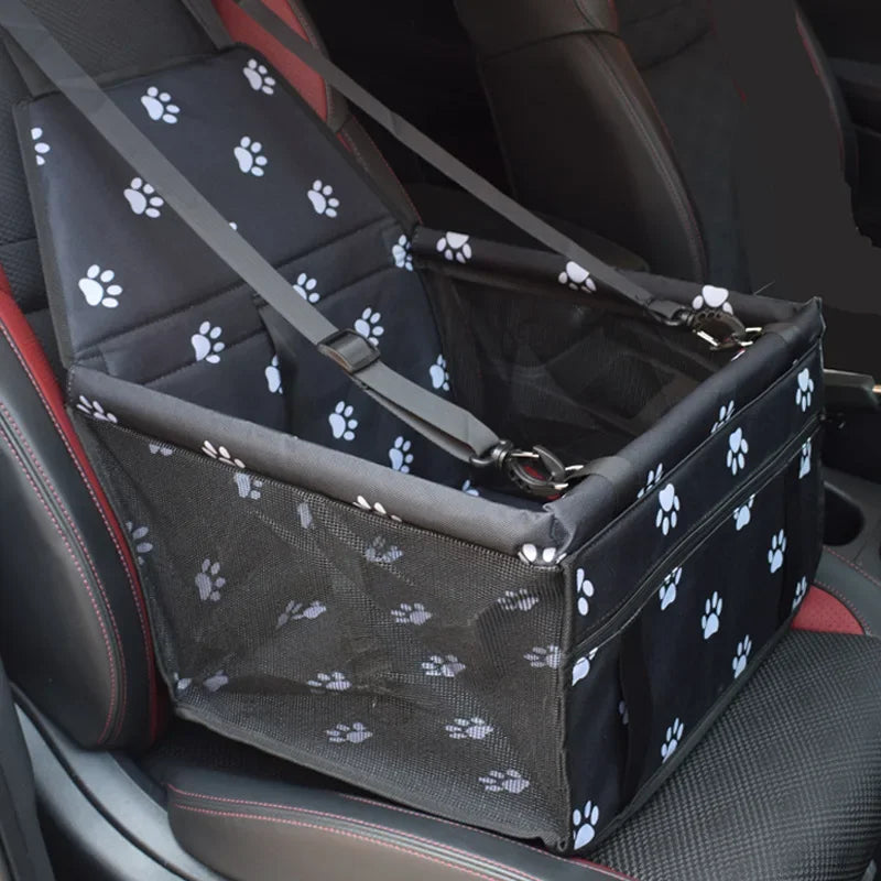 Waterproof Pet Car Seat Bag – Foldable Dog Mat & Travel Organizer