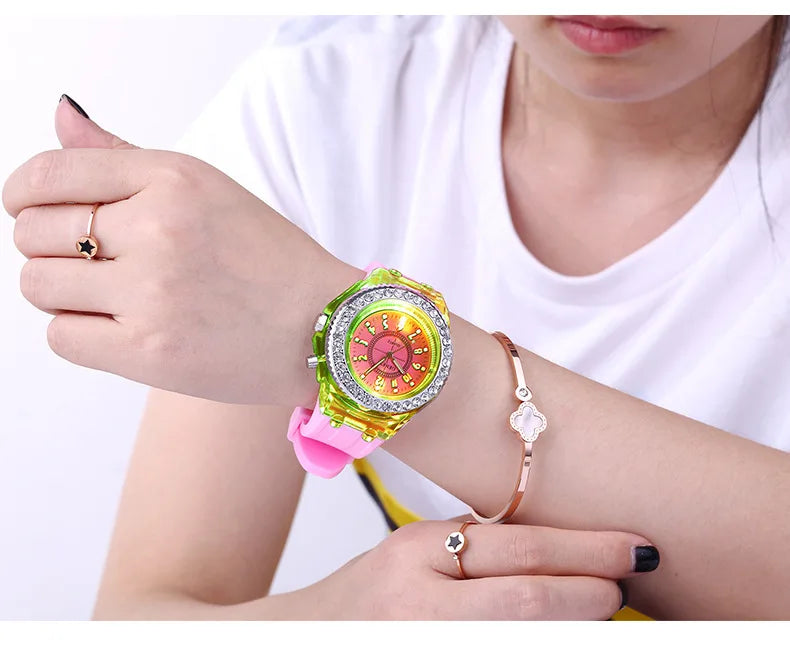 LED Flash Luminous Watch