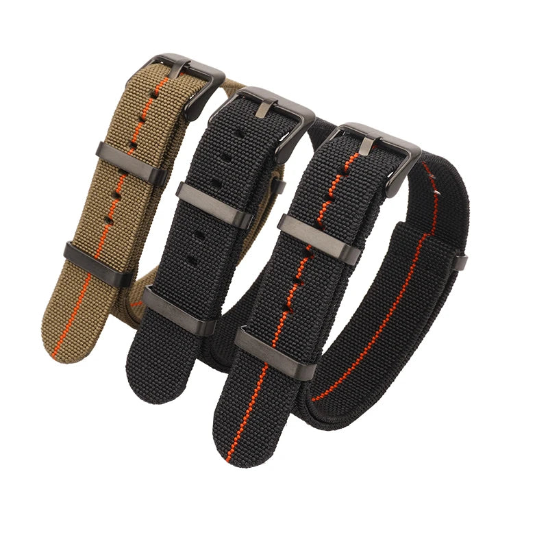 NATO Nylon Watch Band Strap – Elastic