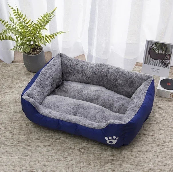 Pet Large Dog Bed – Warm House Candy-Colored Square Nest for Dogs & Cats