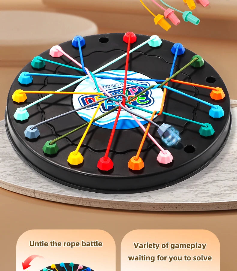 Rope Untangle Puzzle Game – Logic & Strategy Brain Teaser for Kids