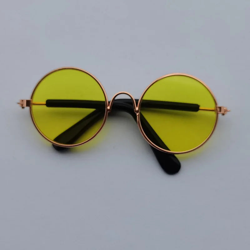 Vintage Round Sunglasses for Cats & Small Dogs – Photo Props & Cosplay