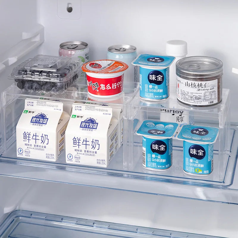 Clear Expandable Cabinet Organizer – Spice & Dish Divider for Kitchen & Bathroom