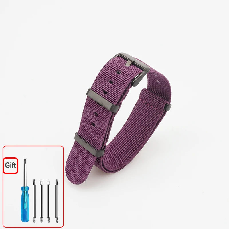NATO Nylon Watch Band Strap – Elastic