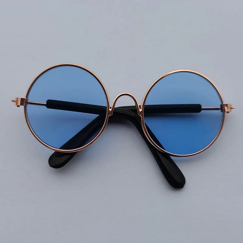 Vintage Round Sunglasses for Cats & Small Dogs – Photo Props & Cosplay