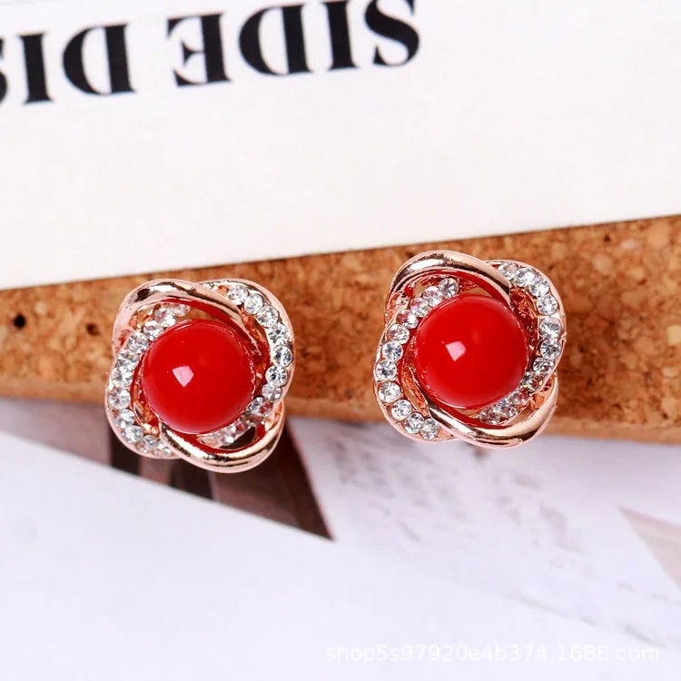 Sterling Silver Bohemian Stud Earrings