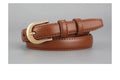 Slim PU Leather Belt – Versatile Western-Style Waist Belt for Women & Men