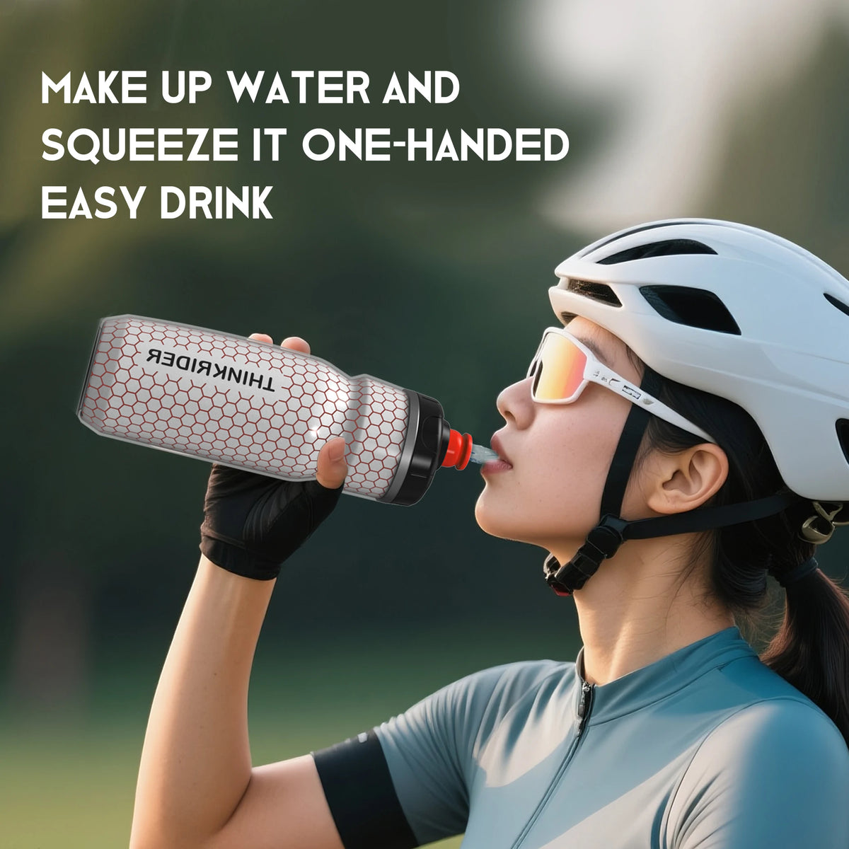 ThinkRider Bike Water Bottle 620ml (21oz) – PP5 Heat & Cold Resistant Cycling Bottle for Mountain & Road Biking