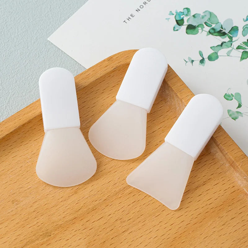 3-Piece Silicone Facial Mask Brush Set – Professional Mud & Cream Applicator