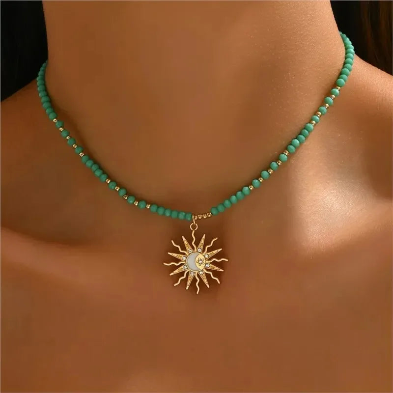 Sun Pendant Necklace