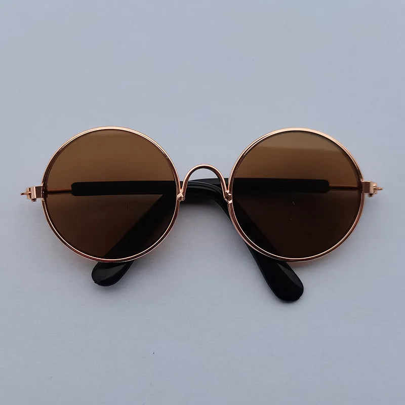 Vintage Round Sunglasses for Cats & Small Dogs – Photo Props & Cosplay