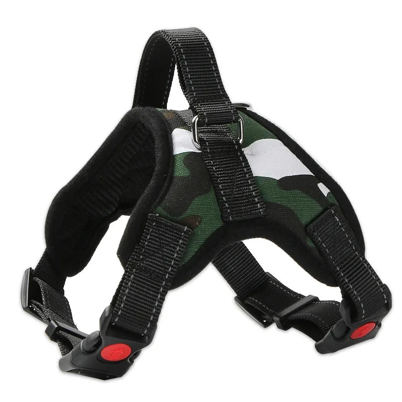 Dog Vest Harness – Adjustable Quick-Release Nylon Harness for Puppies & Dogs