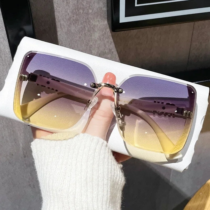 Women's Square Sunglasses – Vintage UV400 Fashion Shades