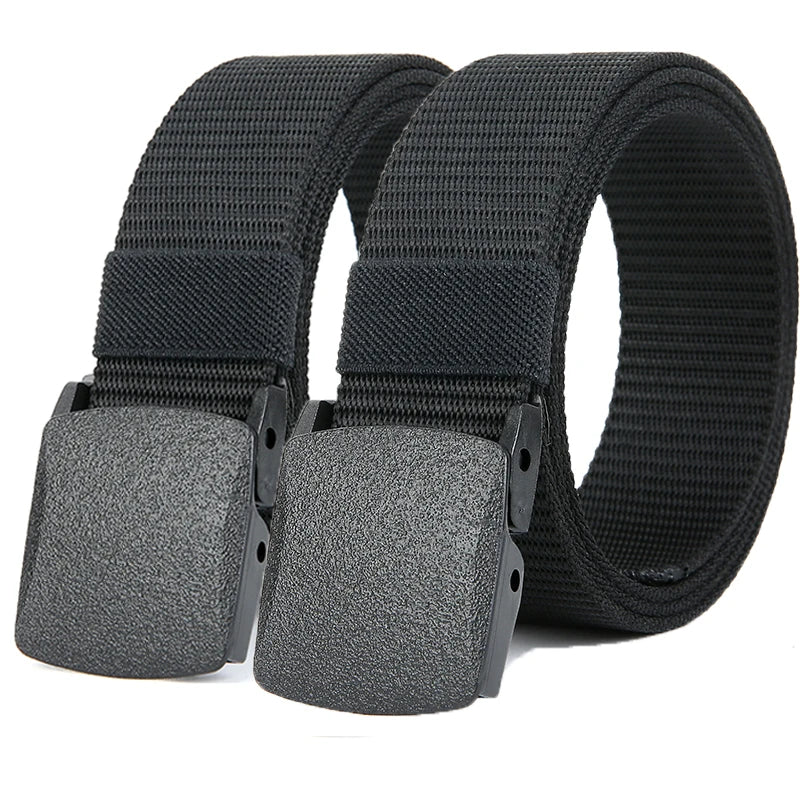Men's Tactical Canvas Belt – Automatic Buckle