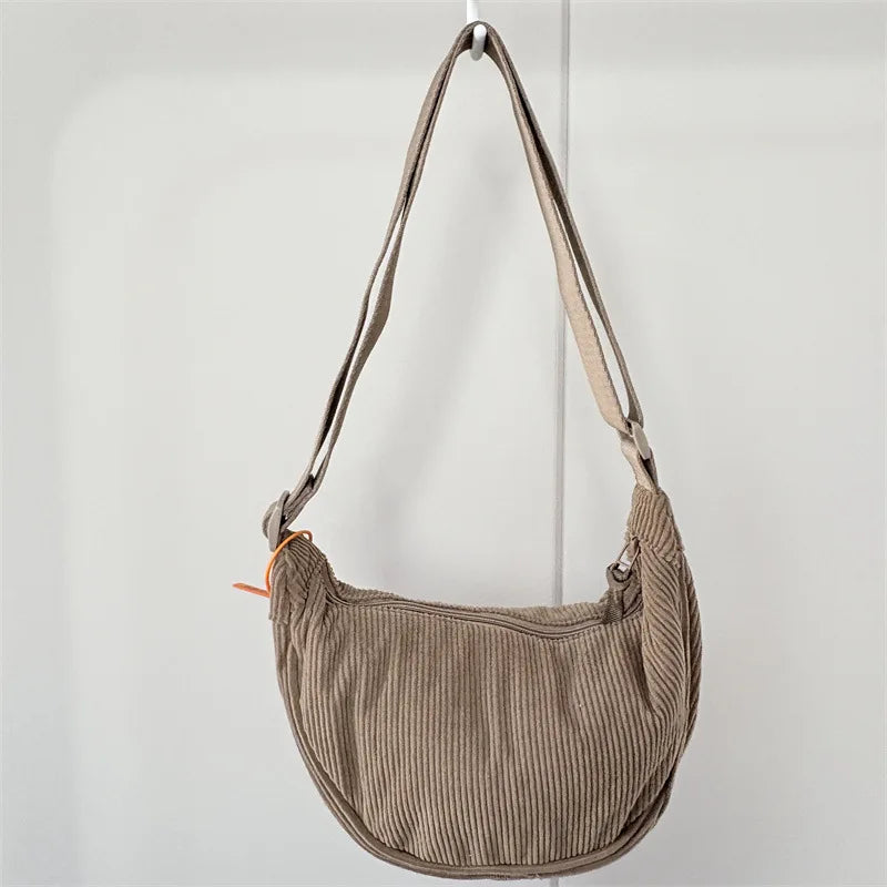 Corduroy Hobo Shoulder Bag – Crossbody