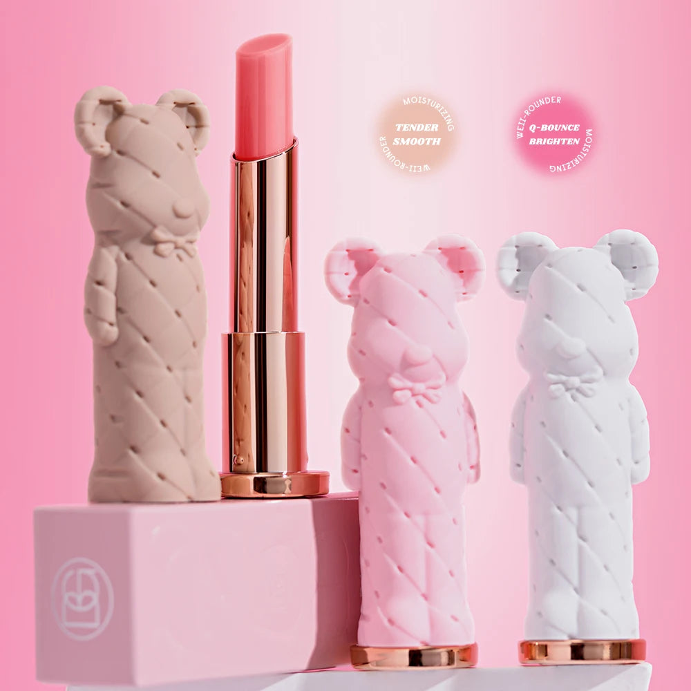 Beauty Glazed Bear Moisturizing Lipstick – Nourishing Colored Lip Balm