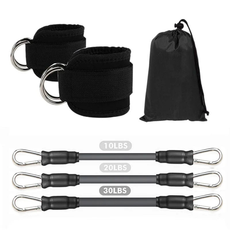 Ankle Strap Resistance Bands – Hip & Glute Workout Set for Gym & Home, Men & Women