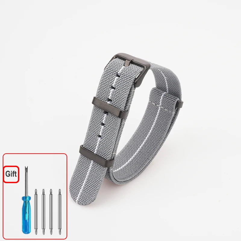 NATO Nylon Watch Band Strap – Elastic