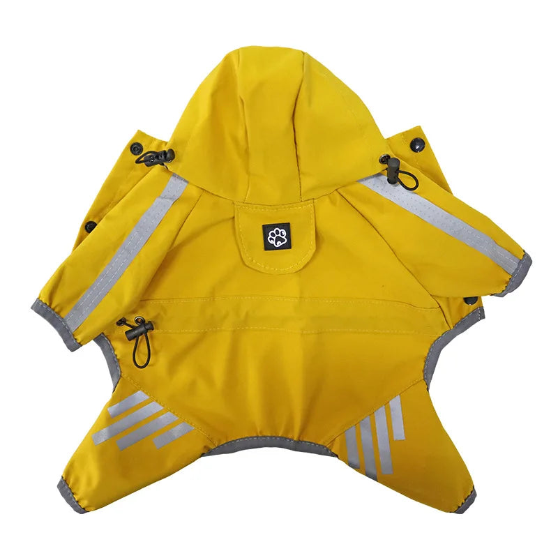 Reflective Waterproof Dog Raincoat – Jumpsuit for Small & Medium Dogs