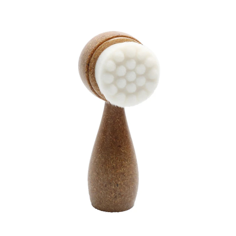 Coconut Fiber Facial Cleansing Brush – Double-Sided Exfoliator & Blackhead Remover