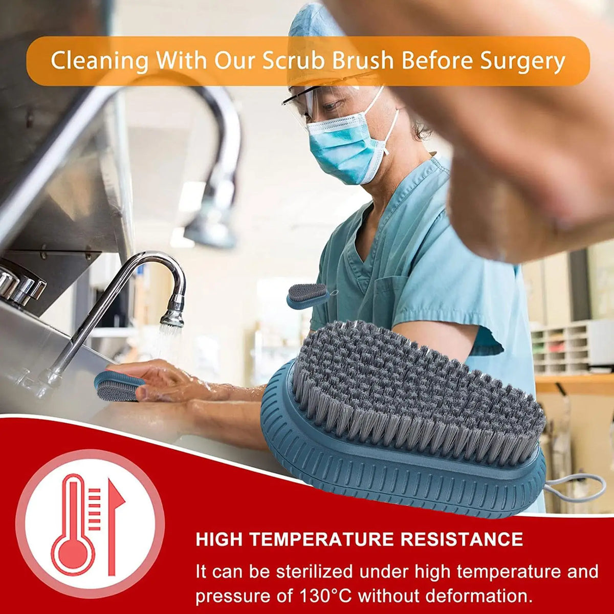 Heavy Duty Nail Scrubbing Brush – Manicure & Pedicure Hand Cleaning Tool