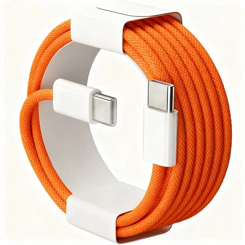 60W Nylon Braided USB-C Fast Charging Cable