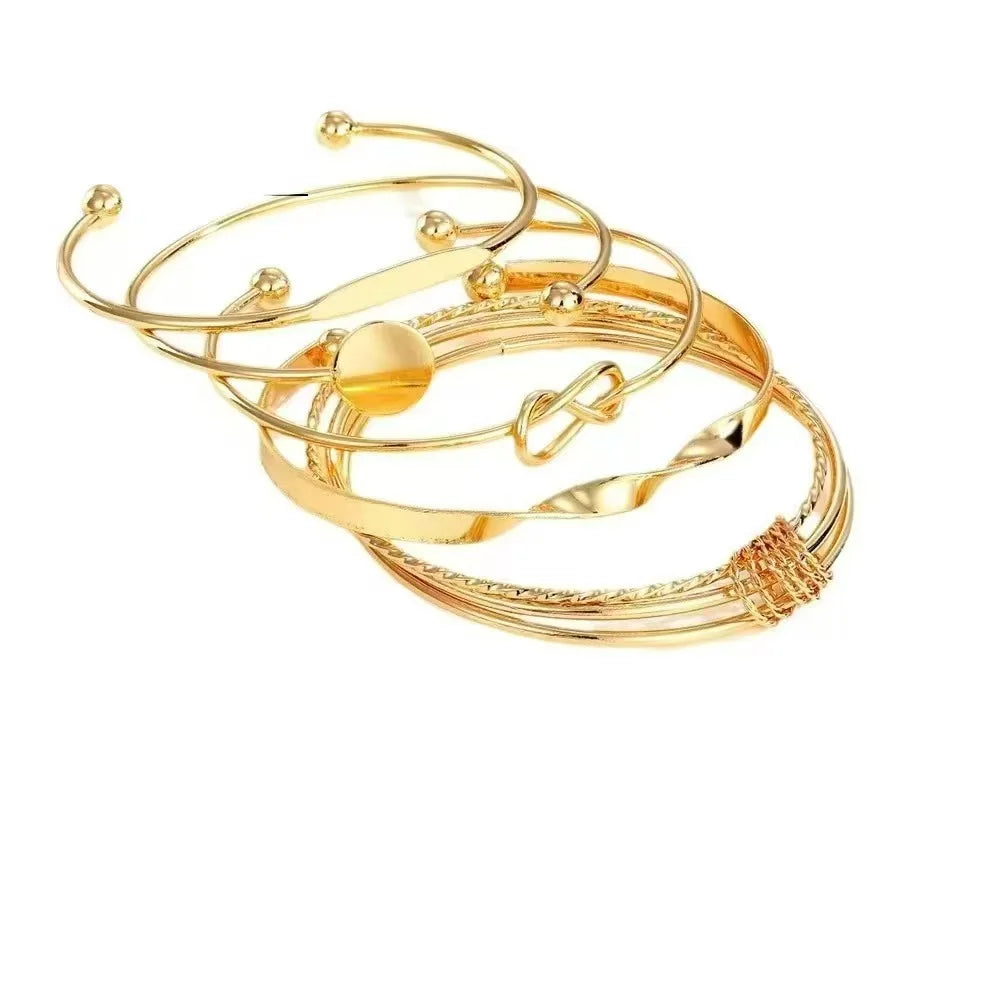 Multilayer Twist Bracelet — Gold & Silver Tone
