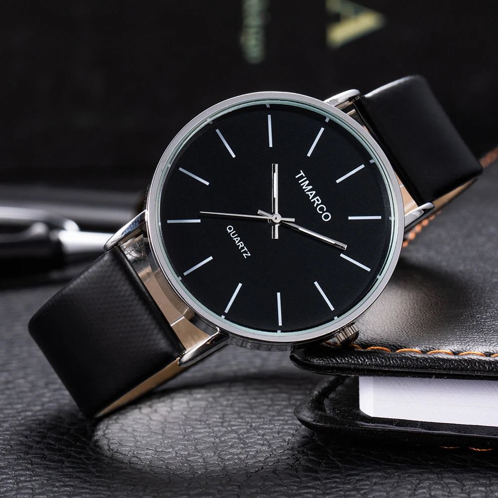 Women's Minimalist Quartz Watch – Stainless Steel Band, Numberless Dial