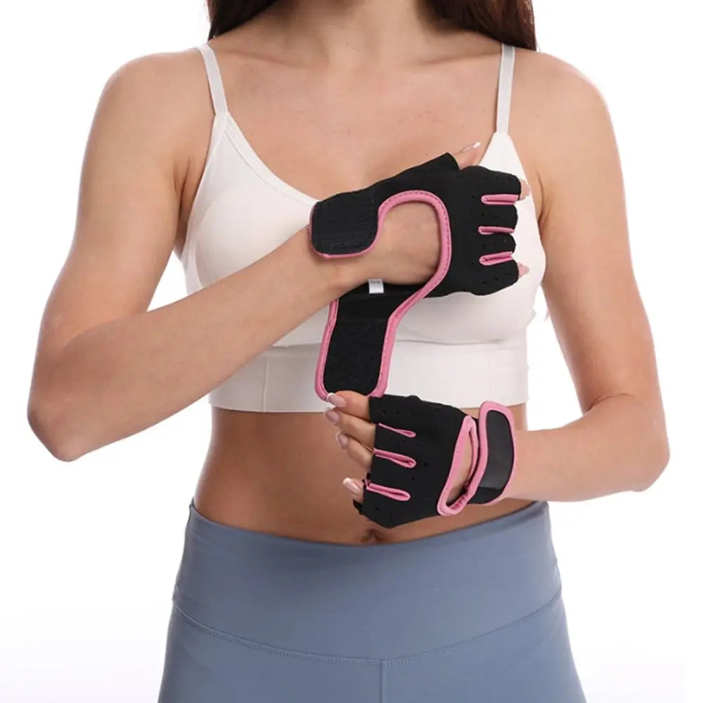 Half-Finger Weightlifting Gym Gloves – Non-Slip Gel Pad, Unisex