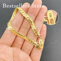 925 Sterling Silver Embossed Bracelet — 18K Gold