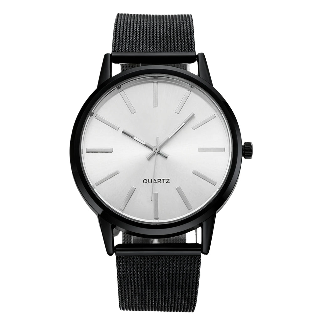 Women's Minimalist Quartz Watch – Stainless Steel Band, Numberless Dial | 7 Colors