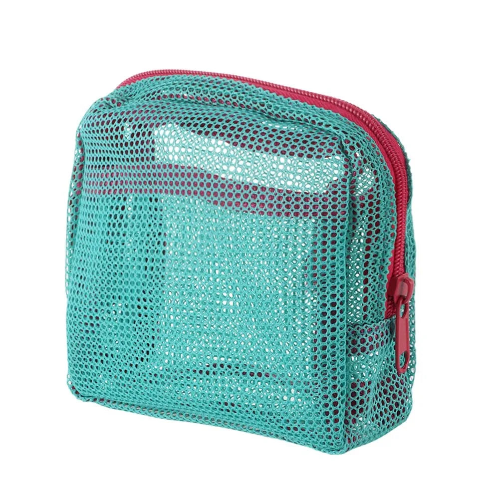Candy Color Mesh Cosmetic Storage Bag