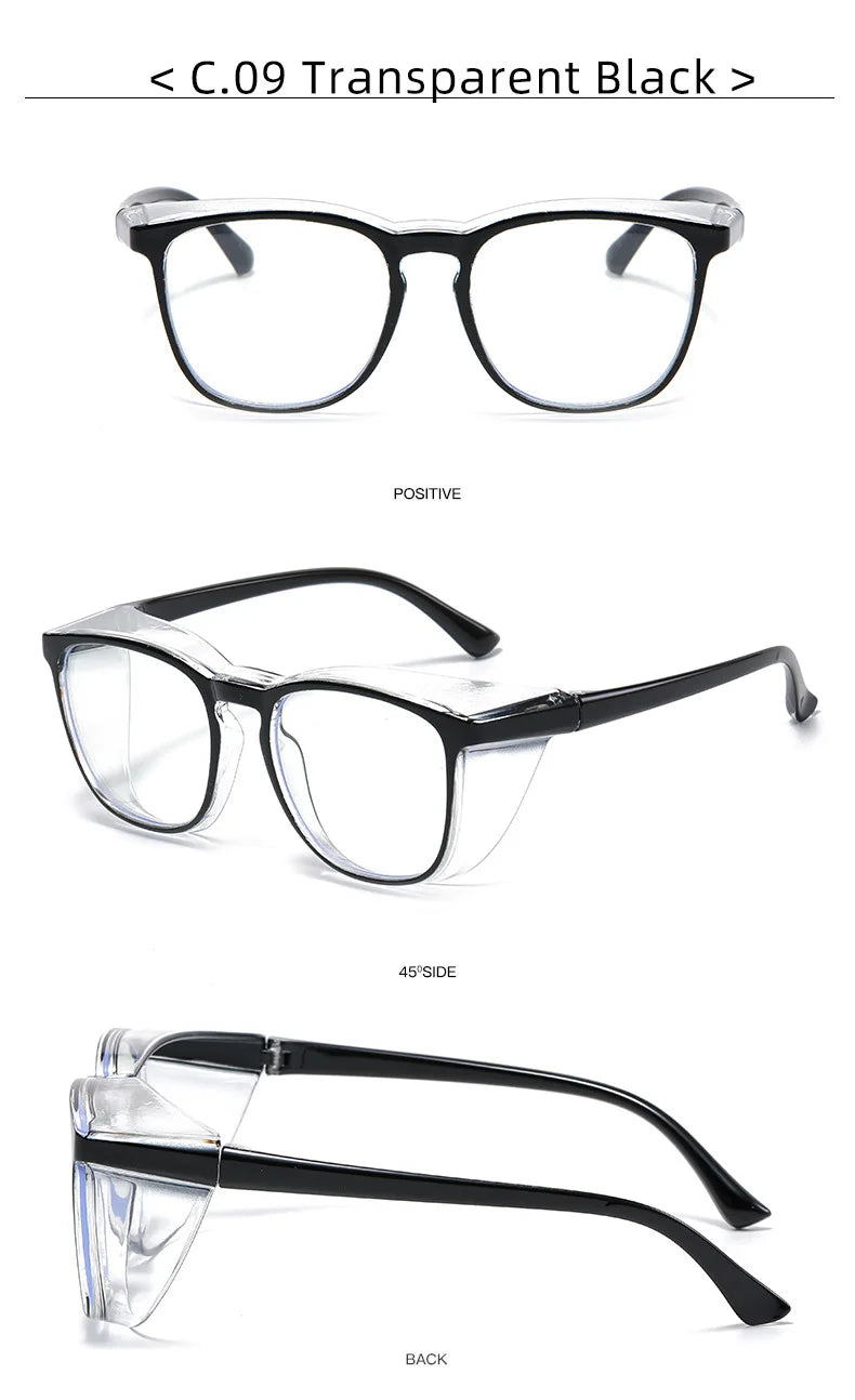 Anti-Pollen Safety Glasses – Anti-Fog, Blue Light Blocking with Side Shields