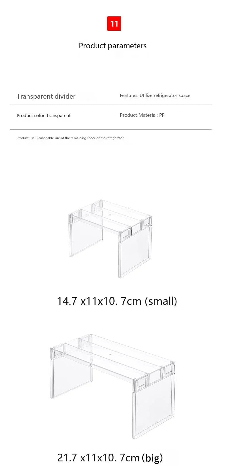 Clear Expandable Cabinet Organizer – Spice & Dish Divider for Kitchen & Bathroom