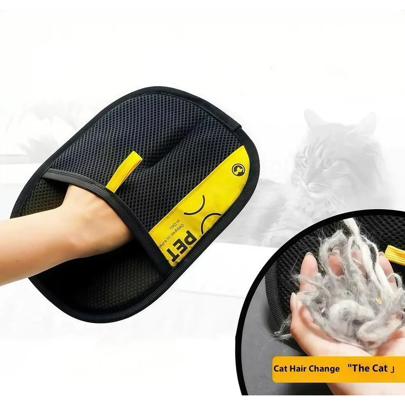 Pet Hair Remover Gloves — Reusable Grooming & Lint Brush