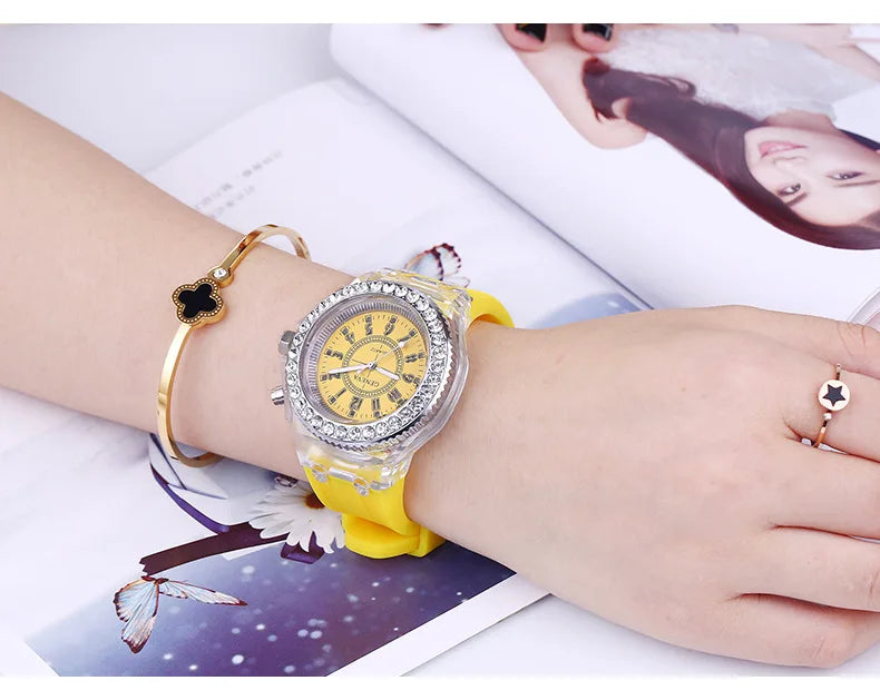LED Flash Luminous Watch