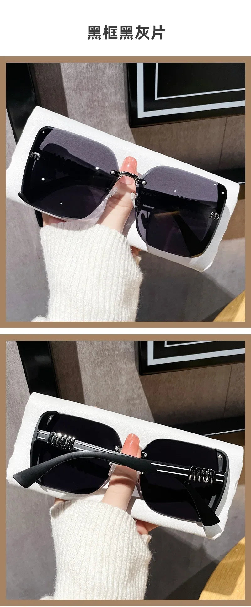 Women's Square Sunglasses – Vintage UV400 Fashion Shades