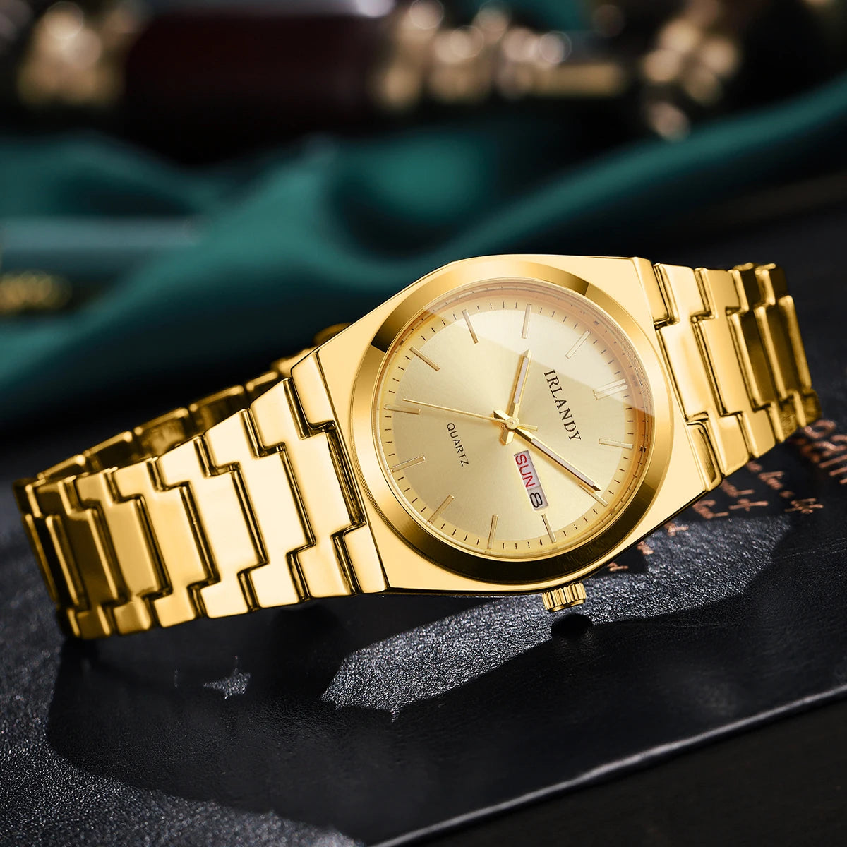 Men's Slim Quartz Watch with Calendar