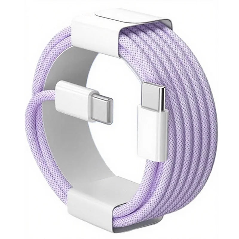 60W Nylon Braided USB-C Fast Charging Cable
