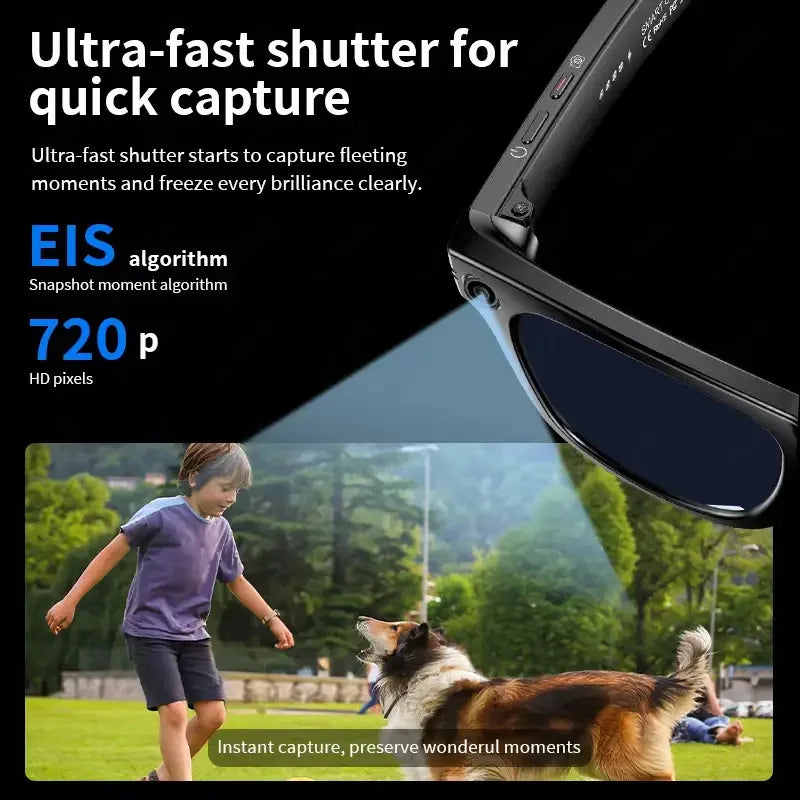 13MP Smart Camera Sunglasses — AI Translation, ChatGPT, Waterproof