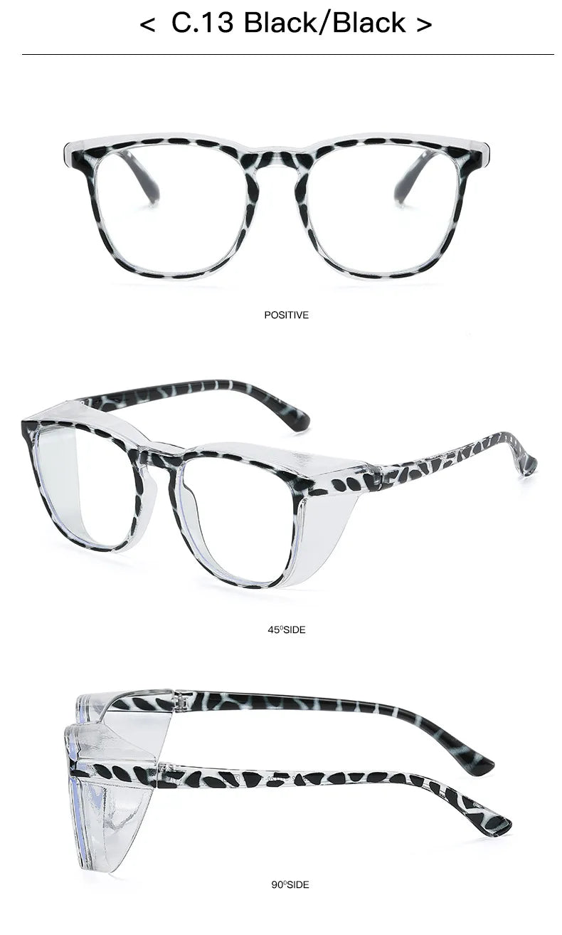 Anti-Pollen Safety Glasses – Anti-Fog, Blue Light Blocking with Side Shields