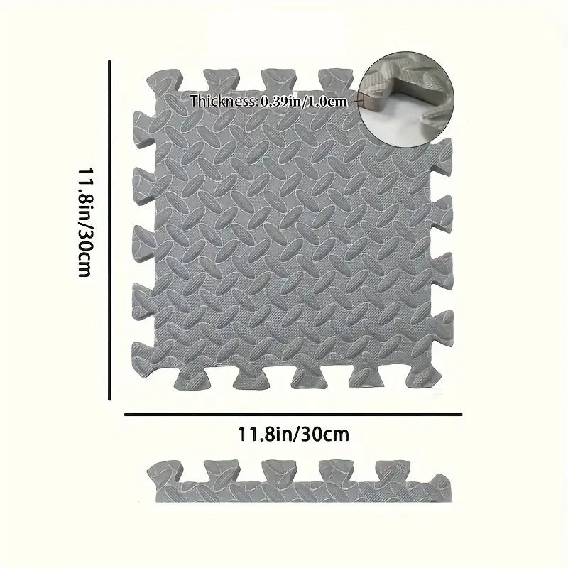16-Piece EVA Foam Interlocking Gym Mat – Non-Slip, Waterproof Floor Tiles