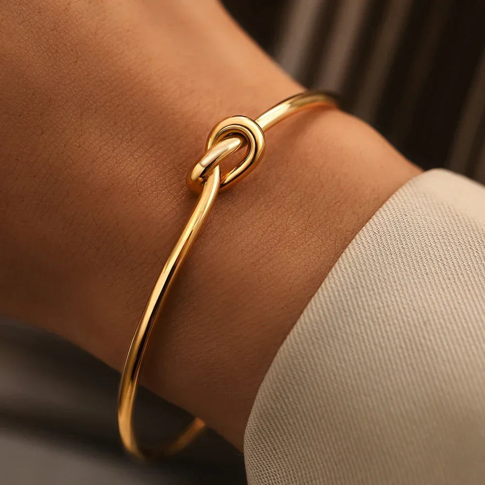 Stainless Steel Twist Cuff Bracelet